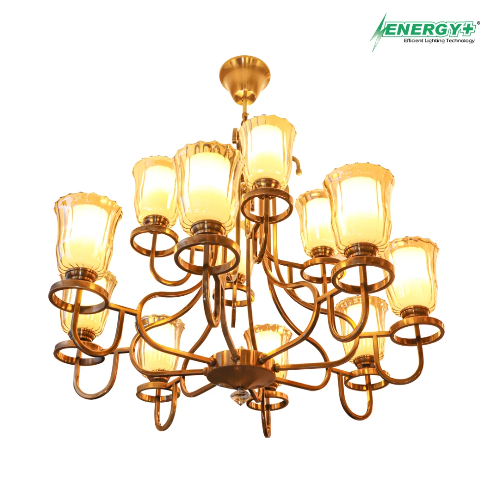65009-Antic Chandelier  12 point