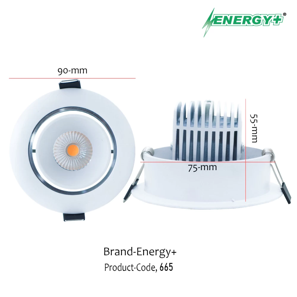 7W Concealed Spot Light Round WH 7W Concealed Spot Light Round WH