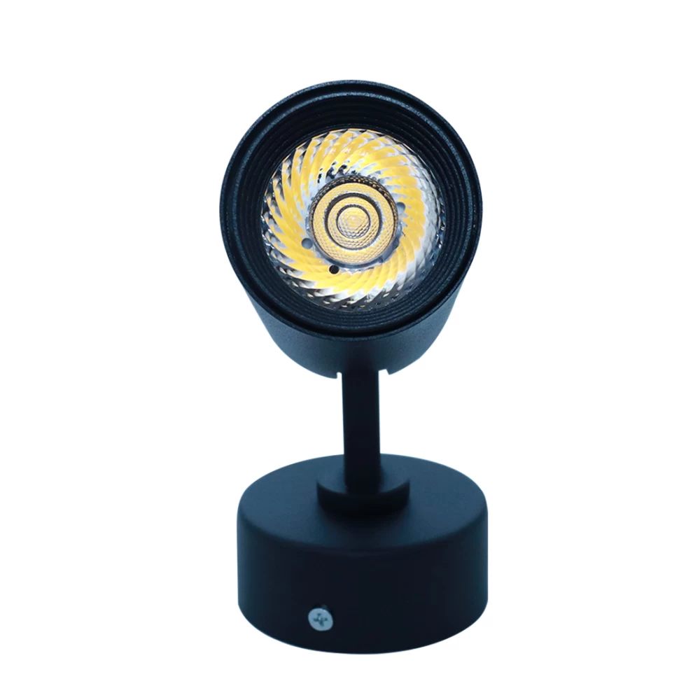 1384 12W LED Base Spot BK Body WH/WW