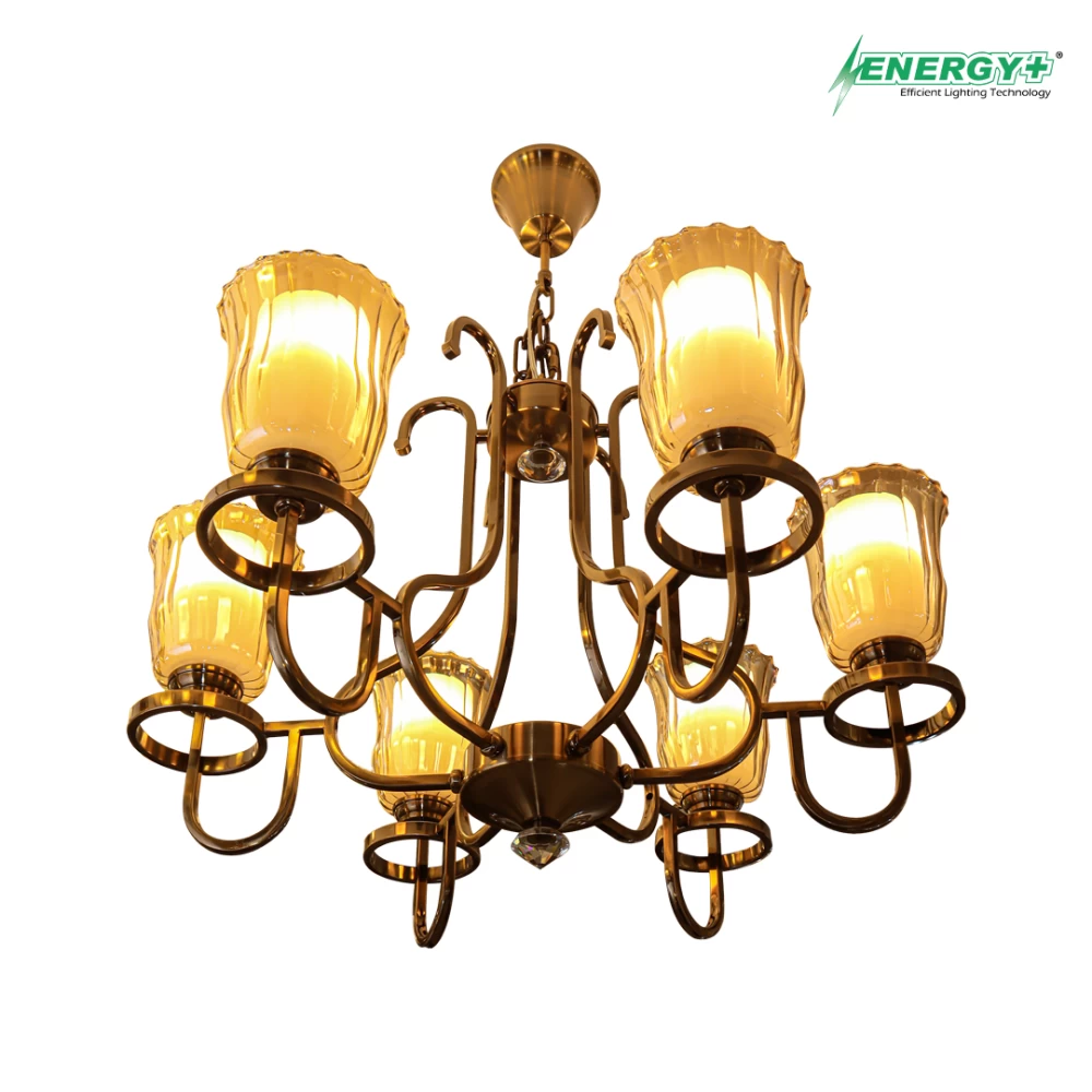 65007-Antic Chandelier 6 point