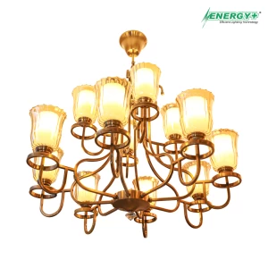 65009-Antic Chandelier  12 point