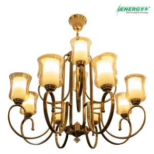 65012-Antic Chandelier 12 point