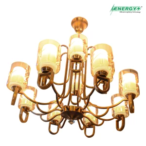 65015-Antic Chandelier 12 point