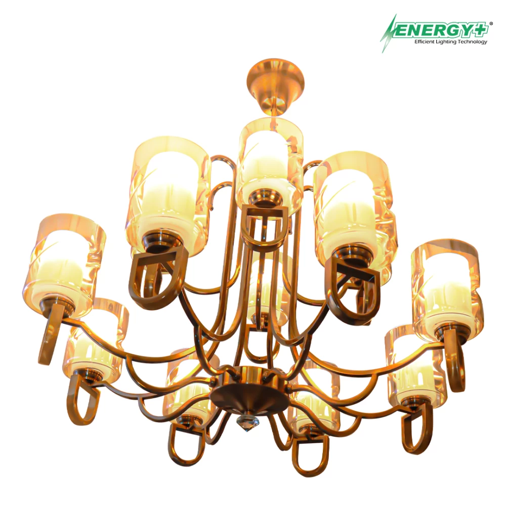 65015-Antic Chandelier 12 point