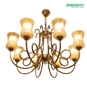 65020- Antic Chandelier 8 point