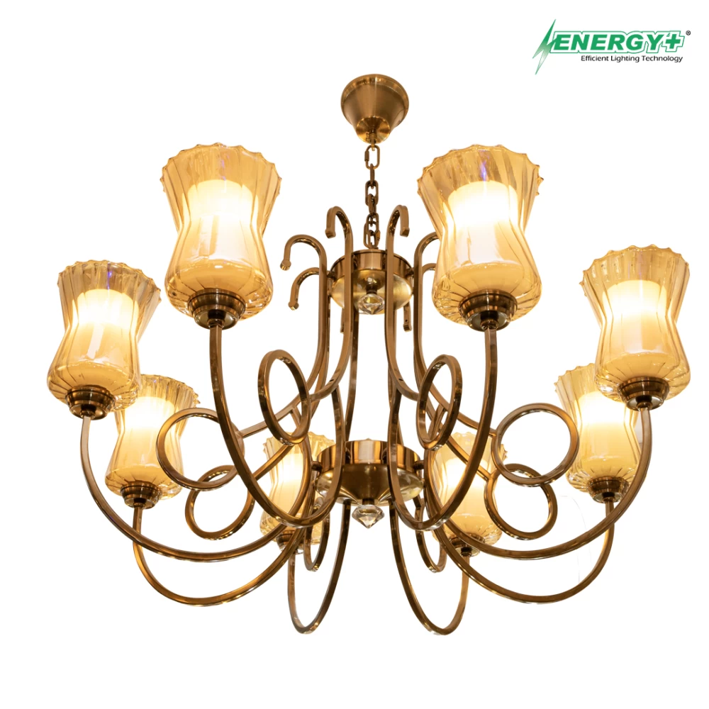 65020- Antic Chandelier 8 point