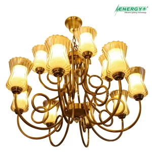 65021-Antic Chandelier 12 point