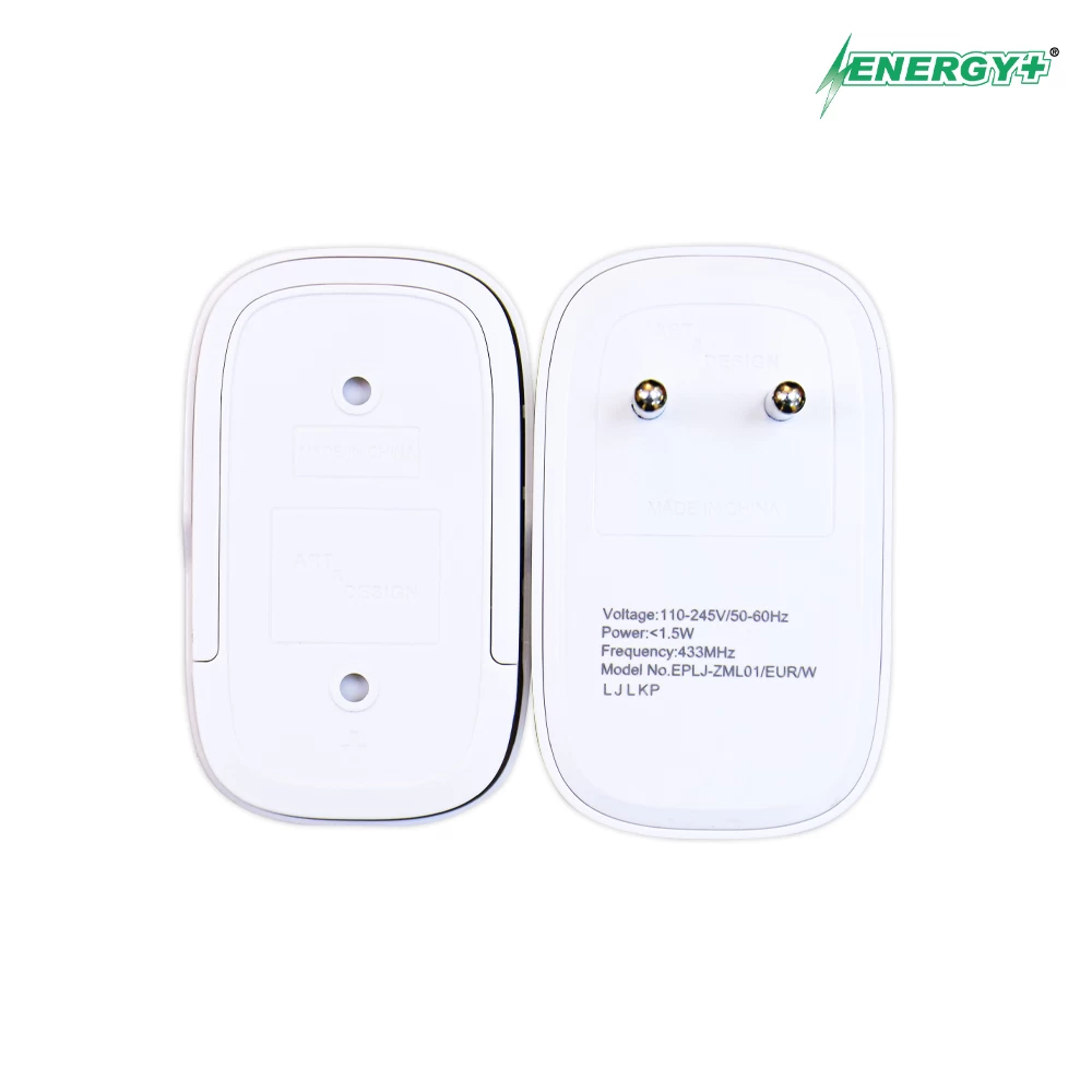 A&D Wireless Bell Push With 2 Pin Plug A&D Wireless Bell Push With 2 Pin Plug