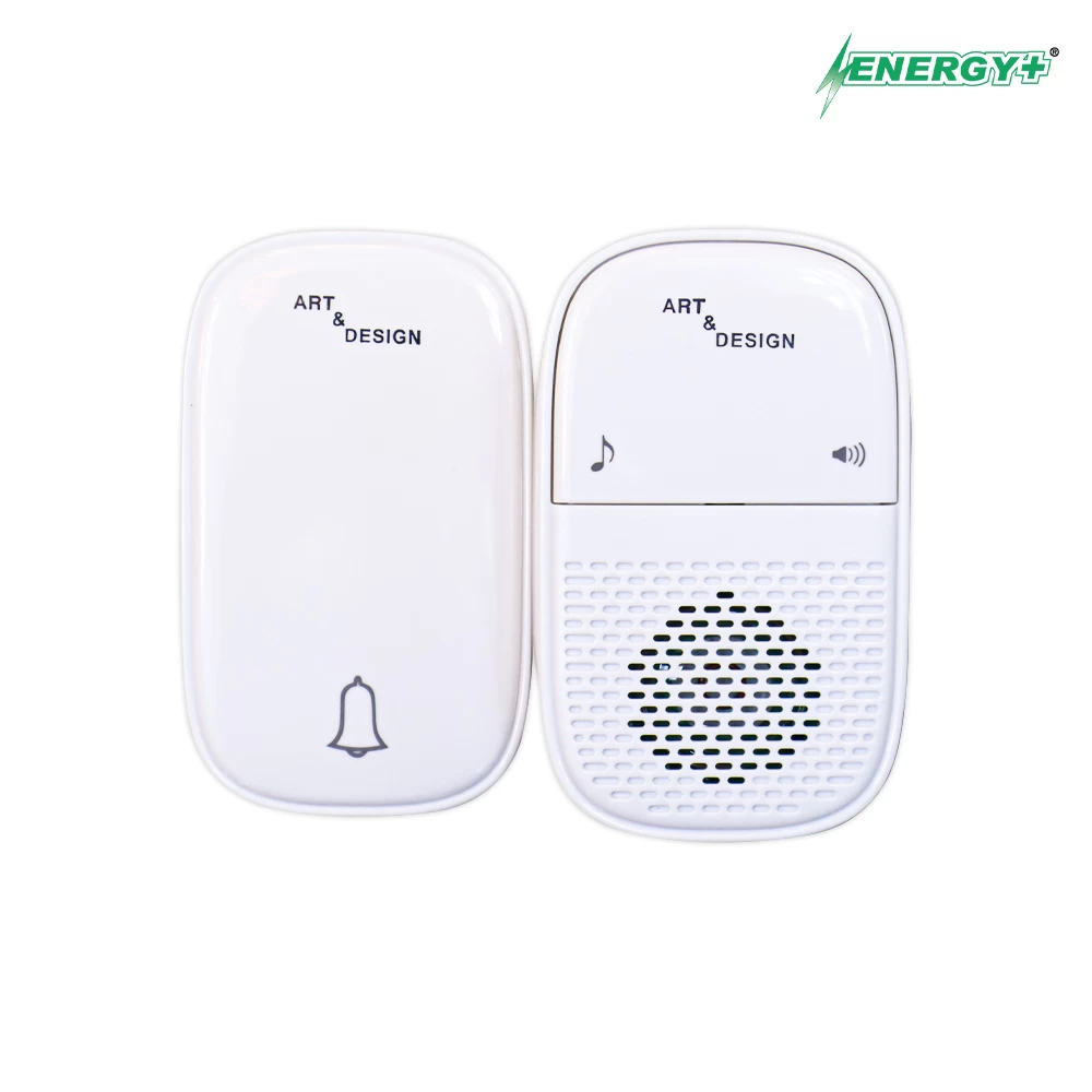 A&D Wireless Bell Push With 2 Pin Plug A&D Wireless Bell Push With 2 Pin Plug