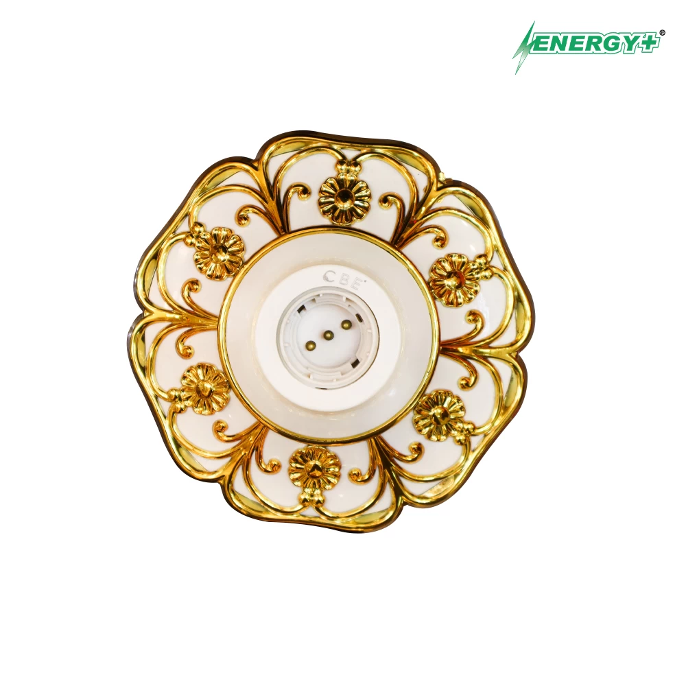 Rose Lamp Holder Gold Rose Lamp Holder Gold