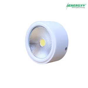 5004 12W Surface Spot Light  BK/WH Body WH/WW